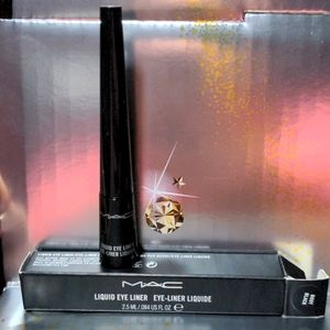 MAC liquid eyeliner in Boot Black.